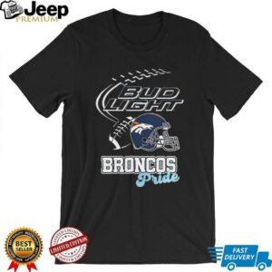 Denver Broncos Bud Light pride helmet shirt