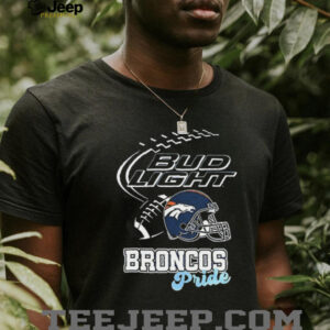 Denver Broncos Bud Light pride helmet shirt