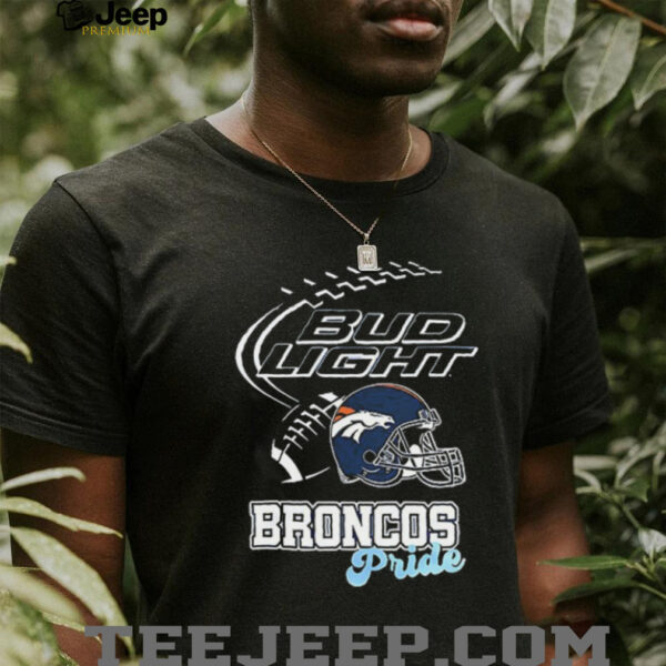 Denver Broncos Bud Light pride helmet shirt