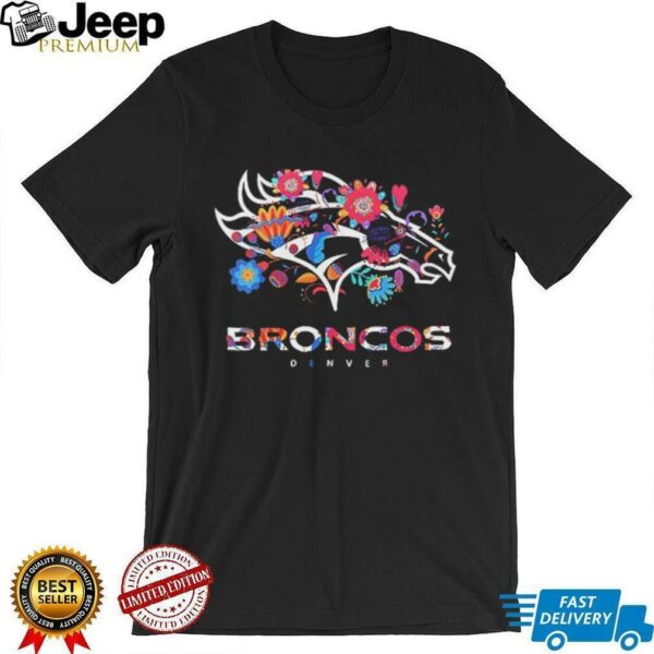 Denver Broncos Feliz dia de los muertos skull shirt