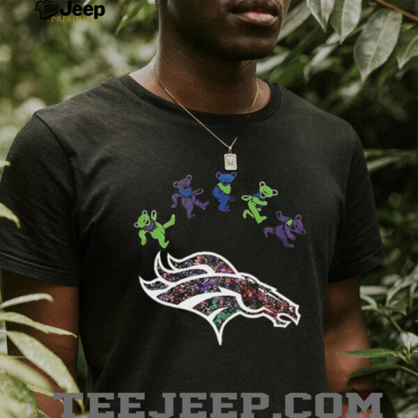 Denver Broncos x Grateful Dead night 2025 bears logo shirt
