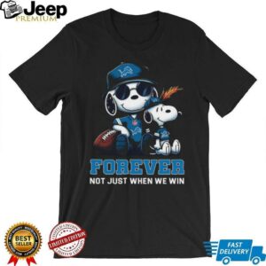 Detroit Lions Peanuts Snoopy Forever shirt