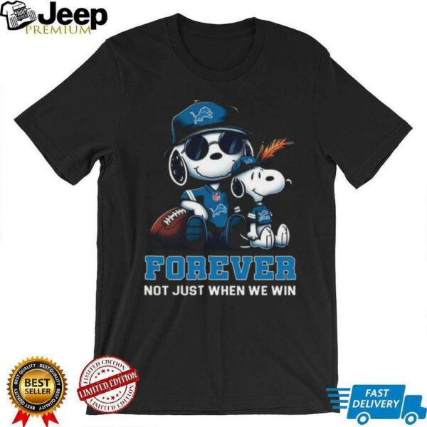 Detroit Lions Peanuts Snoopy Forever shirt