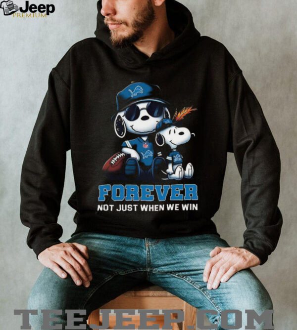 Detroit Lions Peanuts Snoopy Forever shirt
