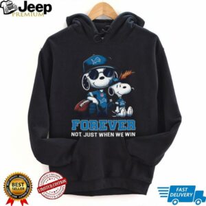 Detroit Lions Peanuts Snoopy Forever shirt