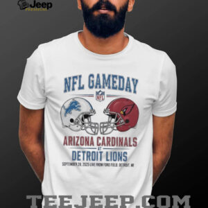 Detroit Lions vs Arizona Cardinals Sept 28 2025 Live From Ford Field Detroit Mi NFL Gameday shirt