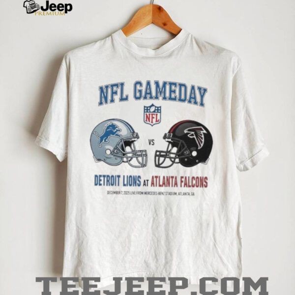 Detroit Lions vs Atlanta Falcons Dec 7 2025 Live From Mercedes Benz Stadium Atlanta Ga NFL Gameday shirt