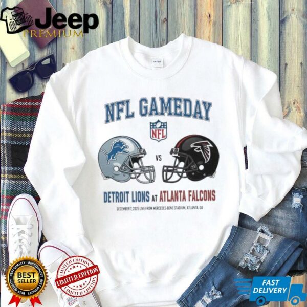 Detroit Lions vs Atlanta Falcons Dec 7 2025 Live From Mercedes Benz Stadium Atlanta Ga NFL Gameday shirt