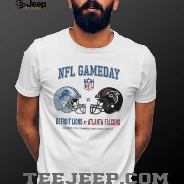 Detroit Lions vs Atlanta Falcons Dec 7 2025 Live From Mercedes Benz Stadium Atlanta Ga NFL Gameday shirt