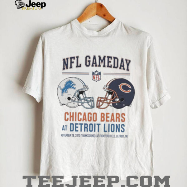Detroit Lions vs Chicago Bears Nov 28 2025 Live From Ford Field Detroit Mi NFL Gameday shirt