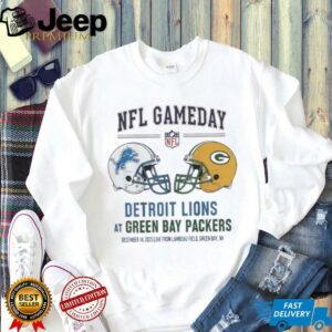 Detroit Lions vs Green Bay Packers Dec 14 2025 Live From Lambeau Field Green Bay Wi NFL Gameday shirt