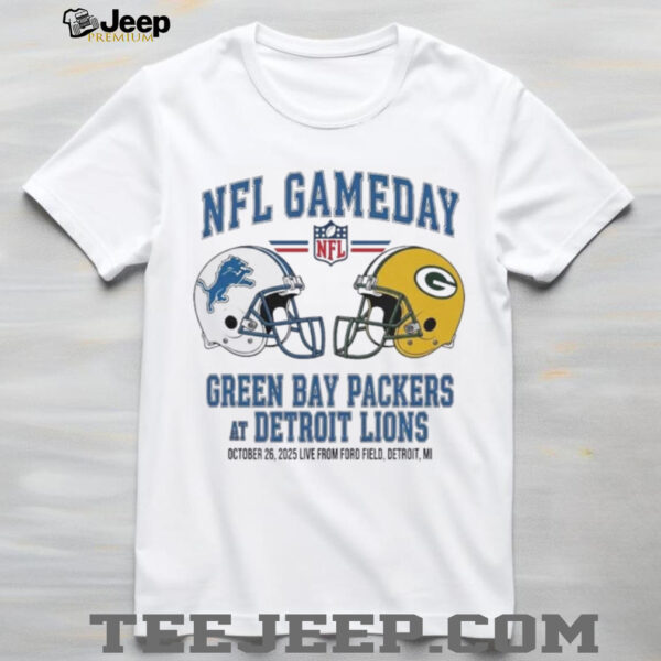 Detroit Lions vs Green Bay Packers Oct 26 2025 Live From Ford Field Detroit Mi NFL Gameday shirt