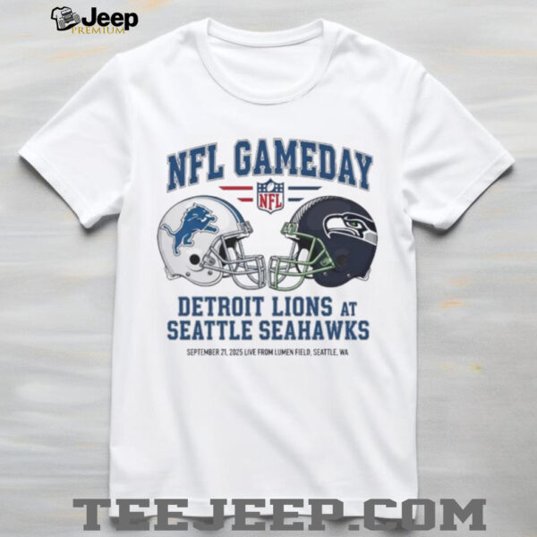 Detroit Lions vs Seattle Seahawks Sept 21 2025 Live From Lumen Field Seattle Wa NFL Gameday shirt