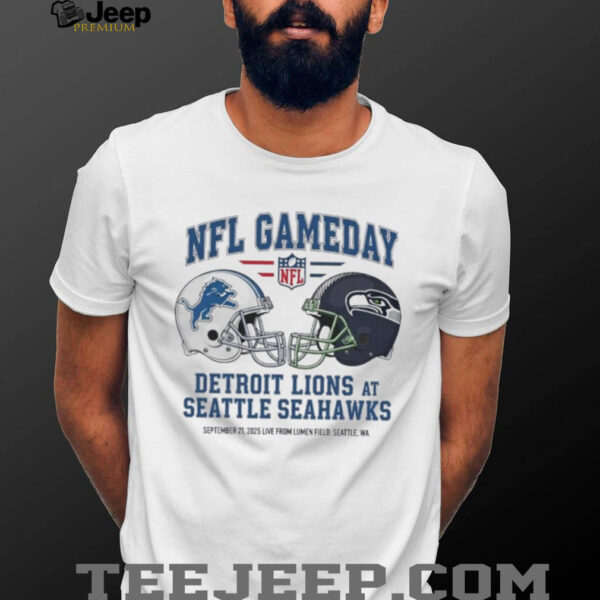 Detroit Lions vs Seattle Seahawks Sept 21 2025 Live From Lumen Field Seattle Wa NFL Gameday shirt