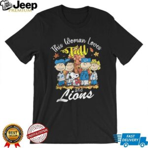 Detroit Lions x Snoopy this woman loves fall shirt