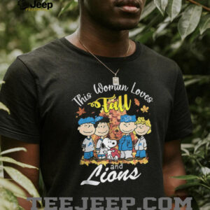 Detroit Lions x Snoopy this woman loves fall shirt