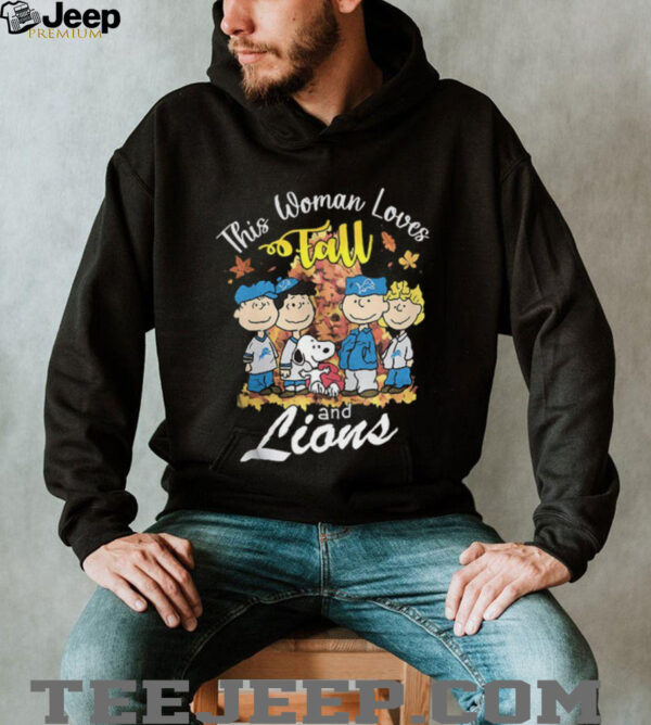 Detroit Lions x Snoopy this woman loves fall shirt