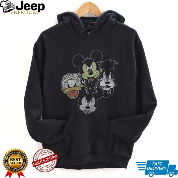 Disney’s Mickey Mouse Men’s Classic Halloween Friends Monster Faces Tee