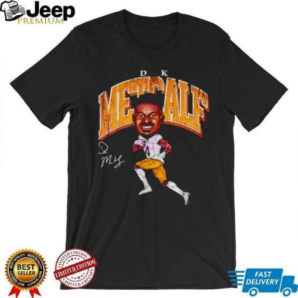 Dk Metcalf Pittsburgh Cartoon Football Signature Shirt