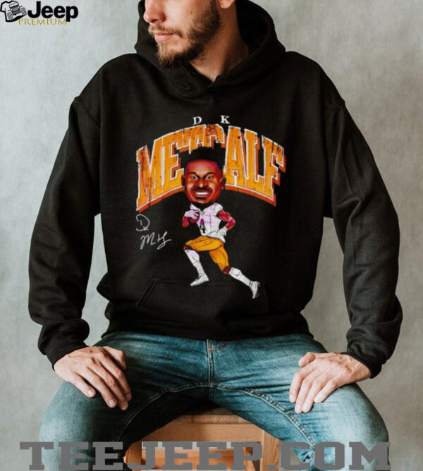 Dk Metcalf Pittsburgh Cartoon Football Signature Shirt