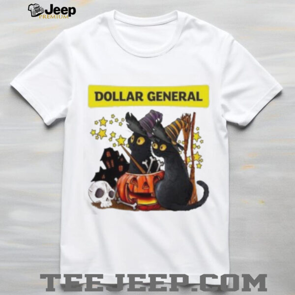 Dollar General X Black Cat Witch Halloween 2025 T shirt