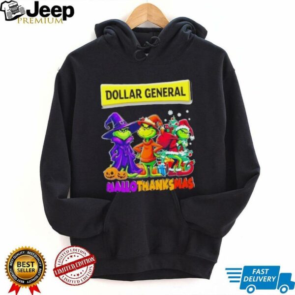 Dollar General x Grinch Cosplay HalloThanksMas shirt