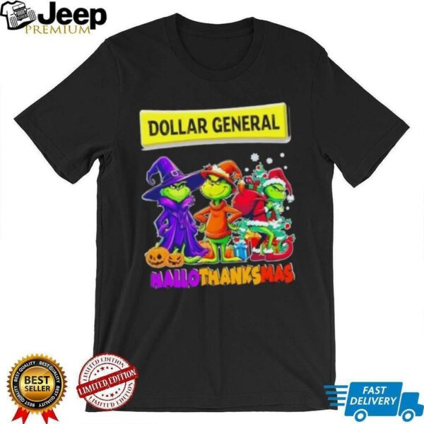 Dollar General x Grinch Cosplay HalloThanksMas shirt