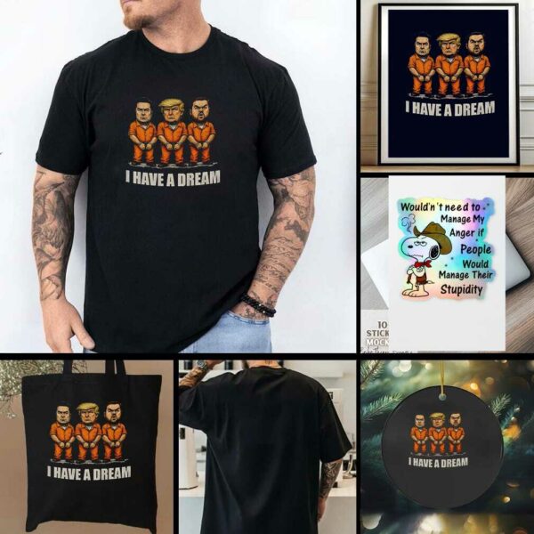 Donald Trump Elon Musk JD Vance I have a dream funny political t shirt