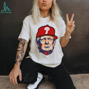 Donald Trump big head with Philadelphia Phillies hat MLB Baseball...
