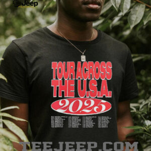 Drug Church tour Across the USA 2025 trippy rabbits with dates shirt