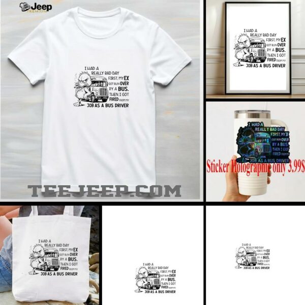 Duck smoking I had a really bad day first my ex got run over by a bus shirt