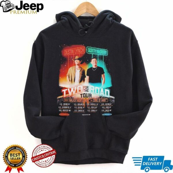 Dustin Lynch And Scotty McCreery Two For The Road Tour 2025 Dates T Shirts