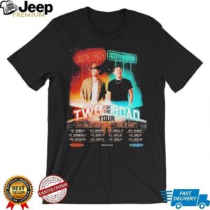 Dustin Lynch And Scotty McCreery Two For The Road Tour 2025 Dates T Shirts