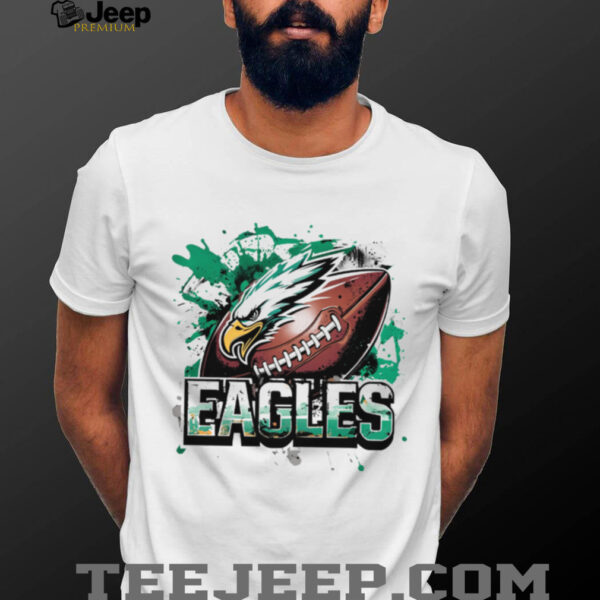 Eagles Football Paint Splash Shirt