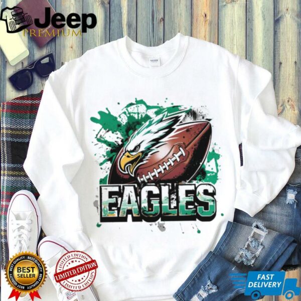 Eagles Football Paint Splash Shirt