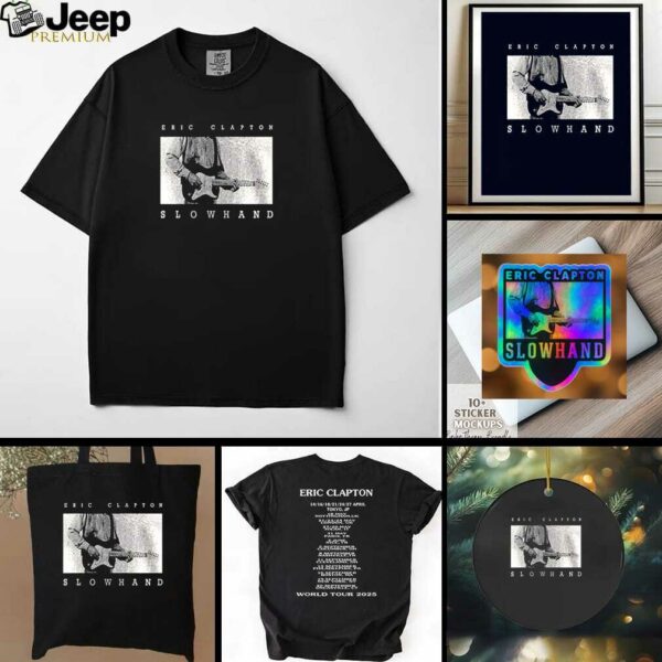 Eric Clapton Slowhand 2025 world tour dates shirt