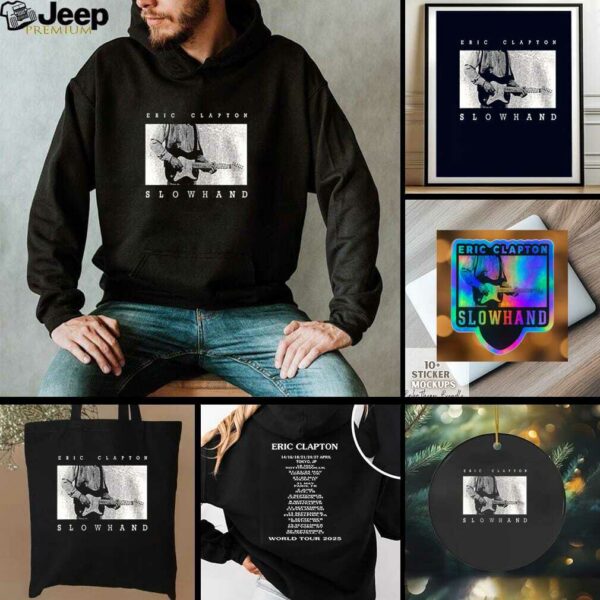 Eric Clapton Slowhand 2025 world tour dates shirt