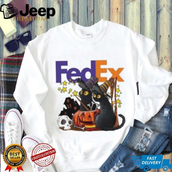 FedEx X Black Cat Witch Halloween 2025 T shirt
