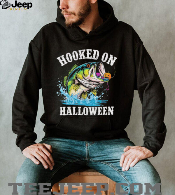 Fish pumpkin hooked on Halloween shirt
