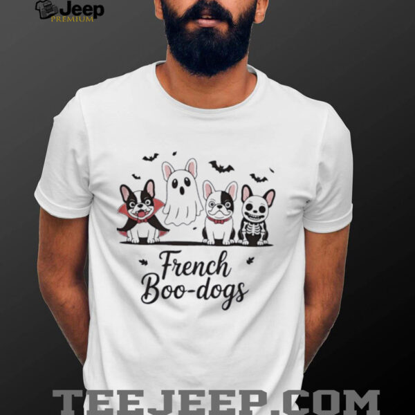 French Boo dogs ghost Halloween shirt