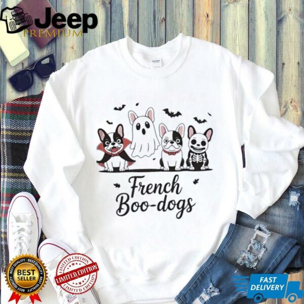 French Boo dogs ghost Halloween shirt
