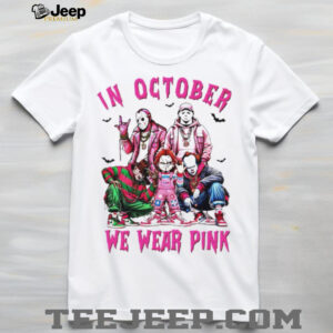 Friends Horror Breast Cancer Awareness In October We Wear Pink shirt