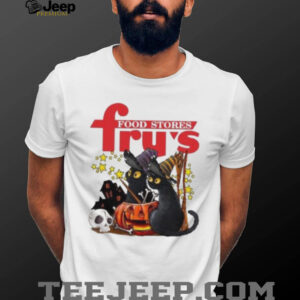 Fry’s Food and Drug X Black Cat Witch Halloween 2025 T shirt