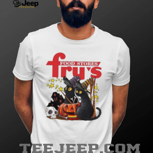 Fry’s Food and Drug X Black Cat Witch Halloween 2025 T shirt