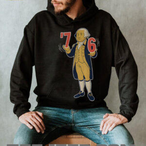 George Washington cartoon 6 7 7 6 America shirt