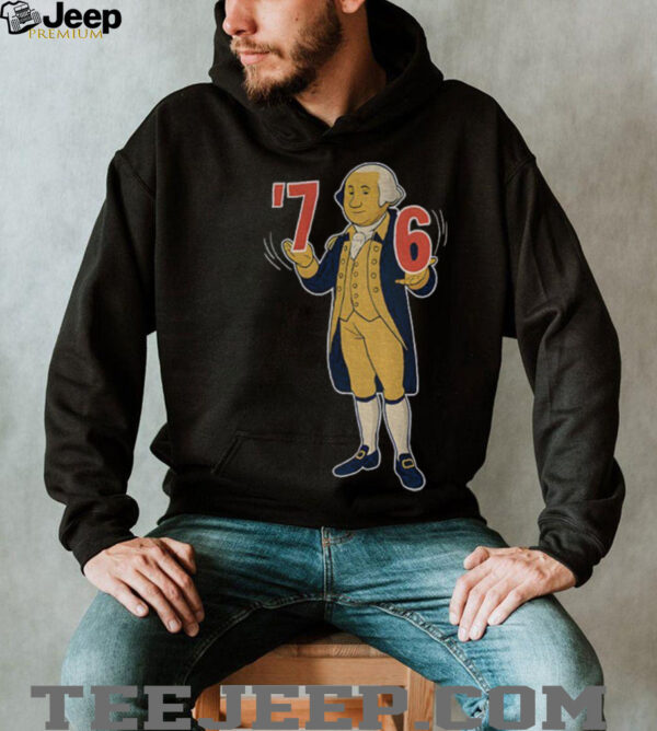 George Washington cartoon 6 7 7 6 America shirt