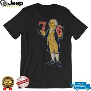 George Washington cartoon 6 7 7 6 America shirt