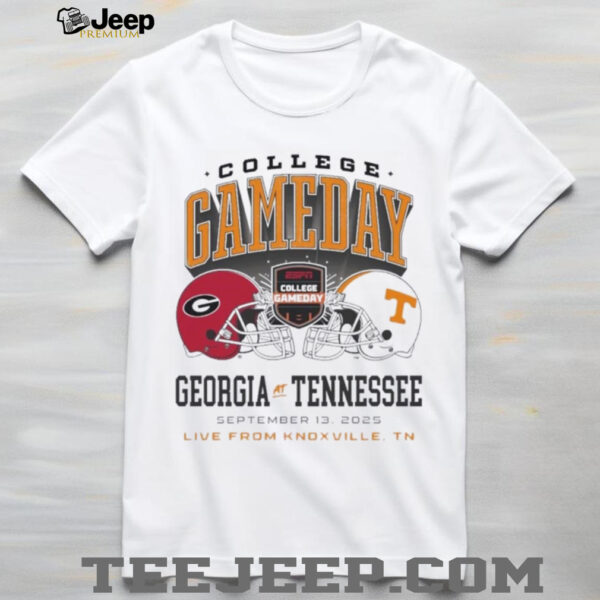 Georgia Bulldogs vs Tennessee Volunteers Sept 13 2025 Live From Knoxville Tn College Gameday shirt