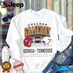 Georgia Bulldogs vs Tennessee Volunteers Sept 13 2025 Live From Knoxville Tn College Gameday shirt