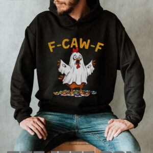 Ghost F CAW F Chicken political parody Halloween shirt